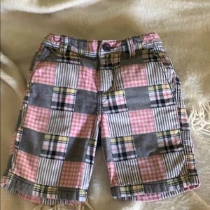 Boys Patchwork Plaid dress shorts